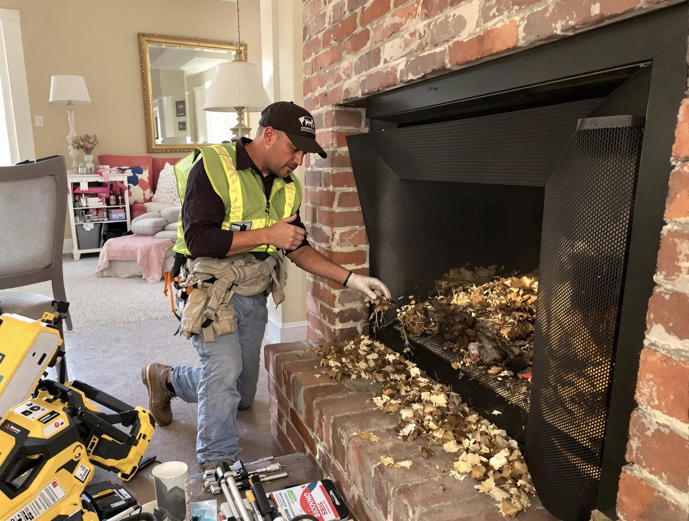 Safe screening installation by Neptune Chimney Sweep in Neptune, NJ