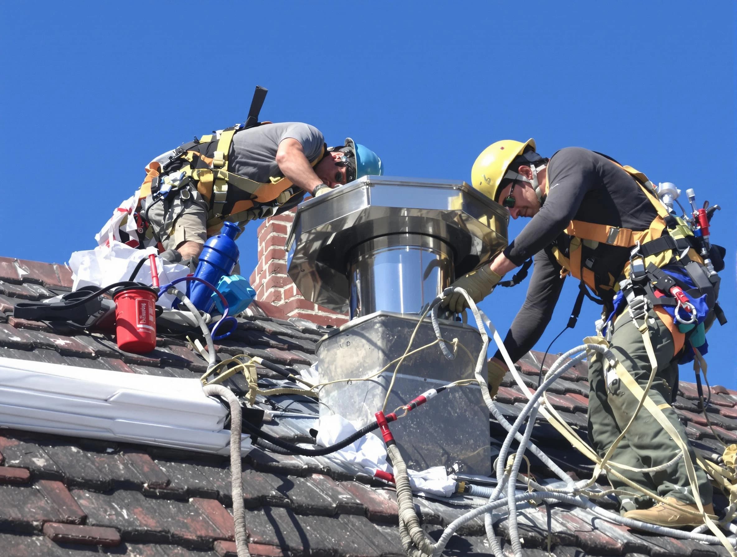 Protective chimney cap installed by Neptune Chimney Sweep in Neptune, NJ