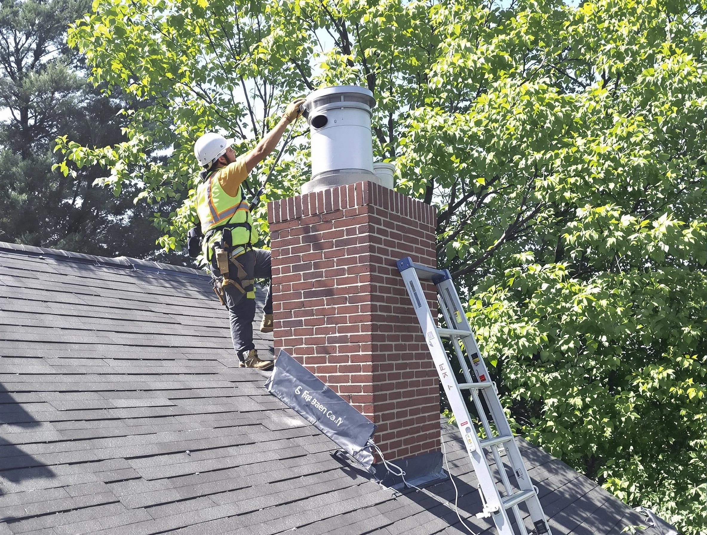 Chimney liner inspection by Neptune Chimney Sweep in Neptune, NJ