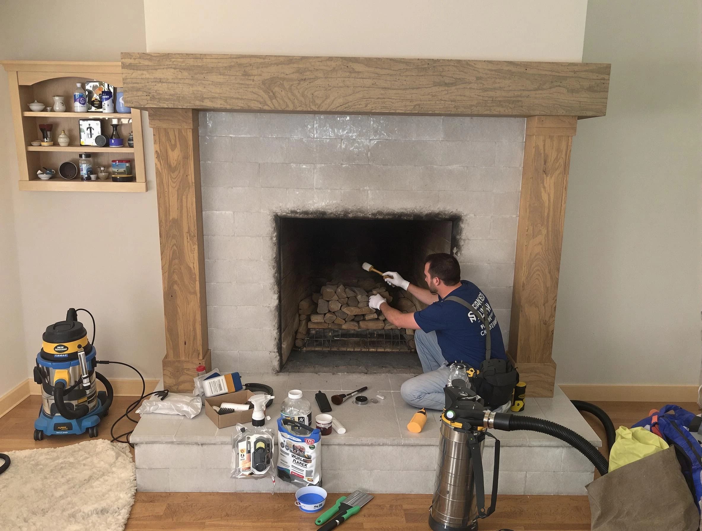 Detailed creosote removal process by Neptune Chimney Sweep in Neptune, NJ