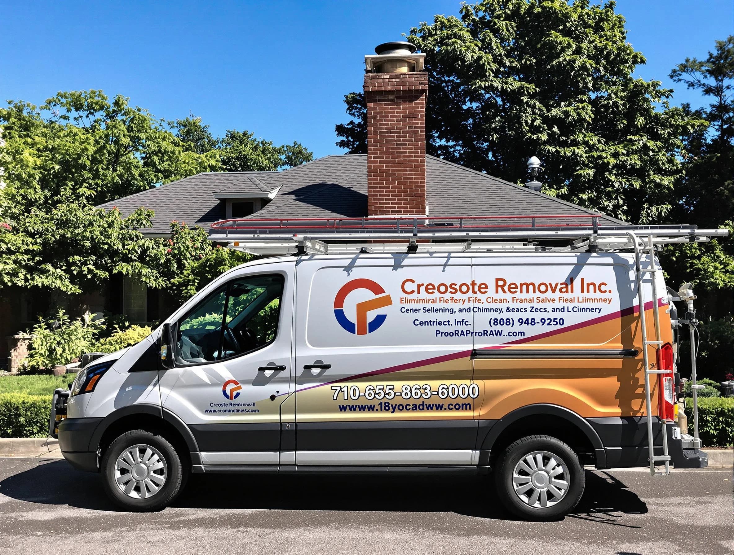 Neptune Chimney Sweep technician removing creosote safely in Neptune, NJ