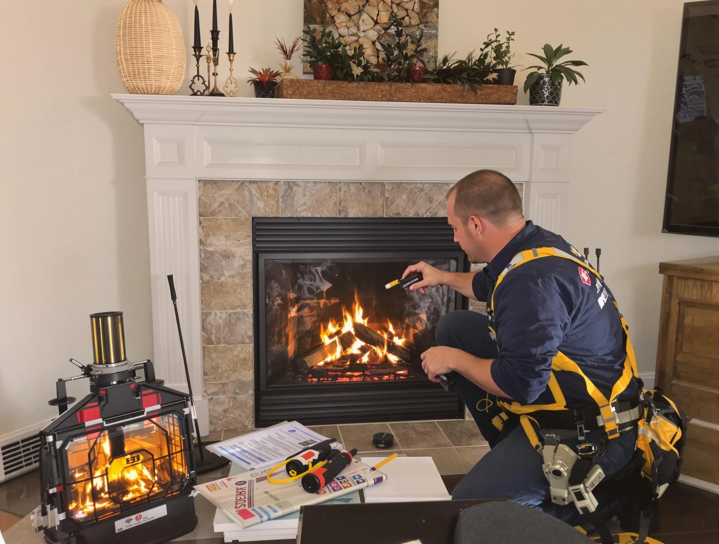 Safety-focused fireplace inspection by Neptune Chimney Sweep in Neptune, NJ