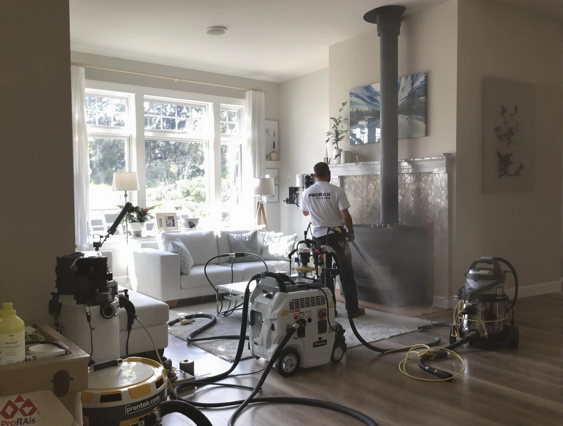 Soot removal service by Neptune Chimney Sweep for a fireplace in Neptune, NJ